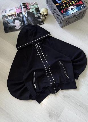 Zip up hoodie black