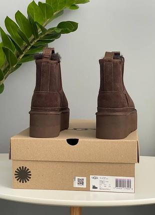 Угги ugg neumel chelsea platform chocolate 3