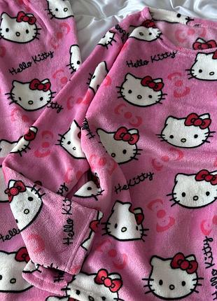 Рожева тепла піжама hello kitty 3
