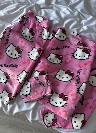 Рожева тепла піжама hello kitty 5