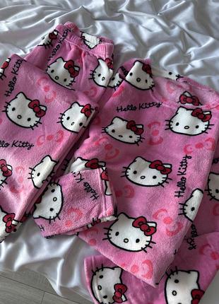 Рожева тепла піжама hello kitty 9