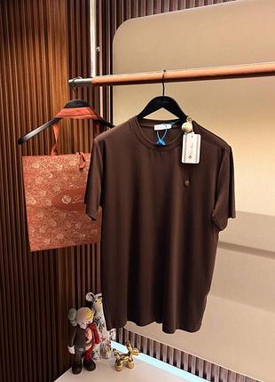 Чоловіча футболка loro piana в коричневому кольорі