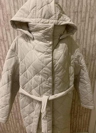 Стьогане пальто zara 3
