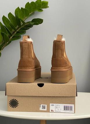Угги ugg neumel chelsea chestnut platform 2