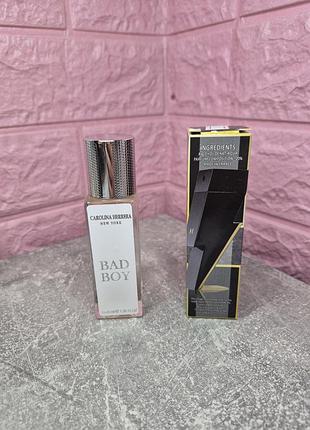 тестер carolina herrera bad boy 40 ml (франзия) / мужской аромат