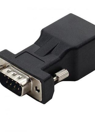 Переходник адаптер alitek rs-232 com (db9) m - rj45 lan f