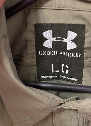 Чоловіча рубашка under armour хакі розмір l 2