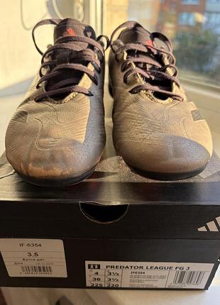 Детские бутсы adidas 36 размер 3