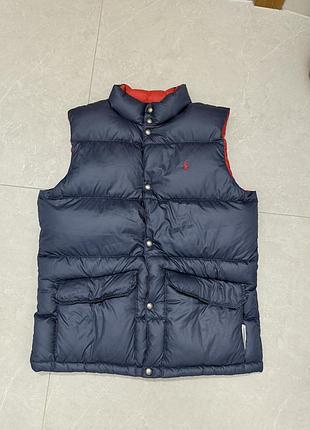 Двостороння жилетка пуховик ralph lauren
