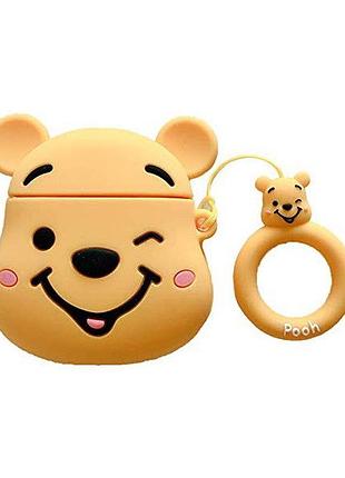 Чохол для apple airpods alitek вінні пух head + тримач на палець (88669)