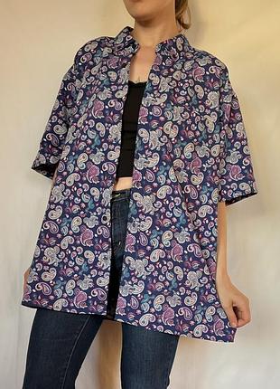 Paisley print shirt сорочка оверсайз унісекс xl т3