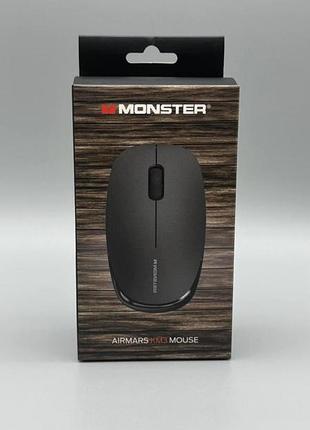 Миша бездротова monster km3 чорна 2