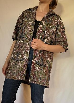 Batik paisley shirt етнічна сорочка оверсайз т3