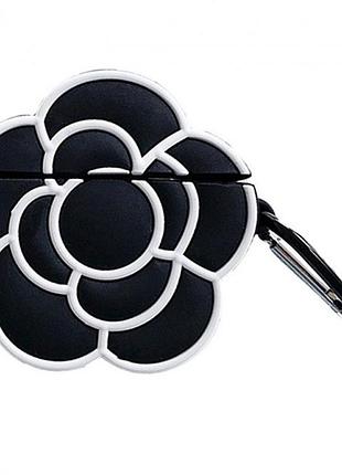 Чехол для наушников apple airpods alitek черная камелия + карабин