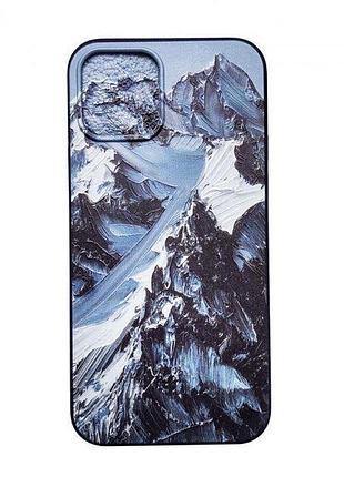 Чехол панель для apple iphone 12, 12 pro alitek art горы