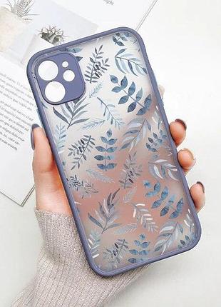 Чехол панель для apple iphone 14 pro alitek листва 3
