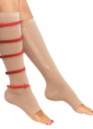 Компрессионные гольфы на молнии zip sox помошь при варикозе 2