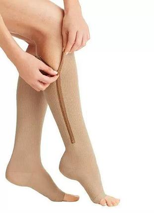 Компрессионные гольфы на молнии zip sox помошь при варикозе 6