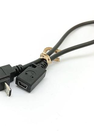Кабель переходник mini usb f (мама) - micro usb m (папа) down 2