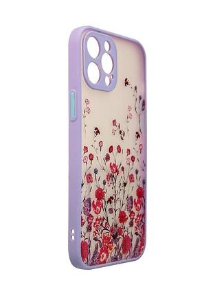 Чехол панель для apple iphone 13 alitek цветы 5