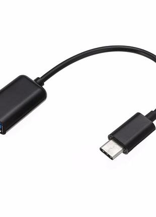 Kабель адаптер otg alitek type-c - usb 3.0 black