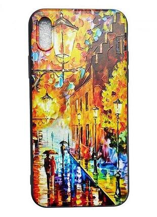 Чохол накладка для apple iphone x і xs alitek art осінній місто