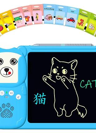 Інтерактивний планшет для вивчення англійської мови з lcd-дошкою для малювання і 112 картами (240 слів)