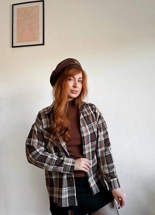 Сорочка в клітинку 🍂🤎 9