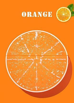 Чохол кейс для навушників apple airpods 1/2 fruit orange апельсин
