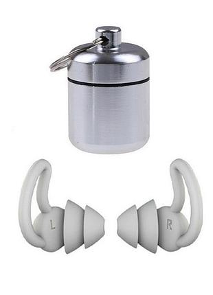 Стрелковые тактические беруши (пассивные) shooter plugz grey, 2 flange