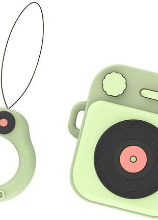 Чохол для apple airpods alitek ліхограф ретро green + тримач на палець (88729)