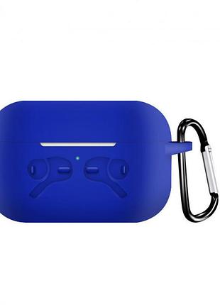 Чохол/кейс для навушників apple airpods pro alitek logo royal blue + карабін