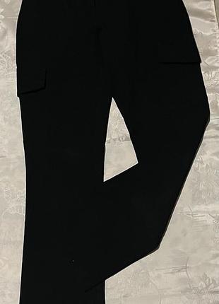 Чорні жіночі брюки карго 36/s/44 розміру