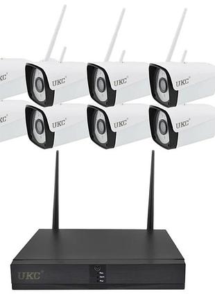 Комплект видеонаблюдения dvr kit-6678 wi-fi, 8 камер, 1080p, ip67, ночная съёмка / набор камер 8 шт dvr kit 6678+регистратор