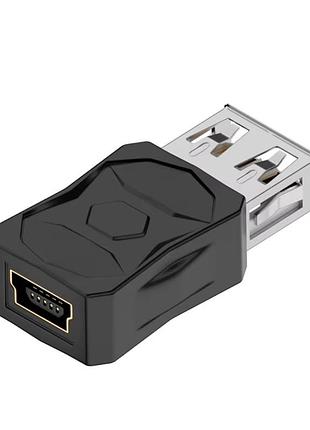 Переходник адаптер usb - mini usb (f/f) alitek new style