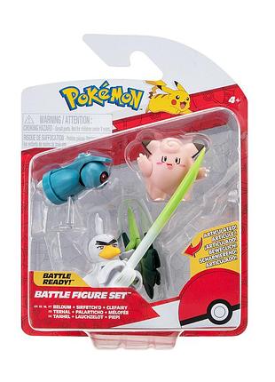 Ku набор игровых фигурок universal fit pokemon клефейри белдум сирфетчд коллекционные фигурки для дете uni2l_k