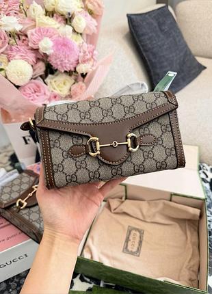 Gucci horsebit 1955 mini bag 18,5х11х6