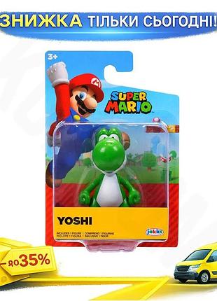 Ku ігрова фігурка з universal fit артикуляцією super mario зелений йоші 6 см колекційна фігурка для ді uni2l_k