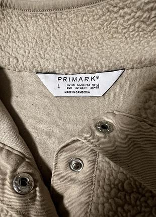 Флисовый пуловер primark (l) тедди кофта 3