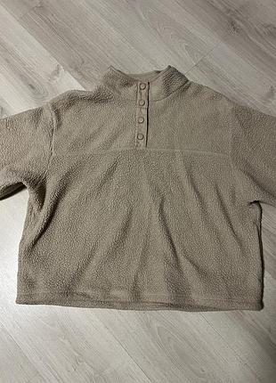 Флисовый пуловер primark (l) тедди кофта 2