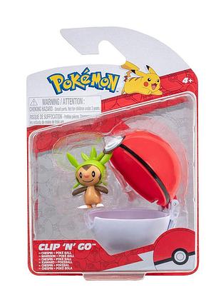 Ku игровой набор pokemon universal fit чеспин фигурка в покеболе для детей от 4 лет коллекционная игру uni2l_k