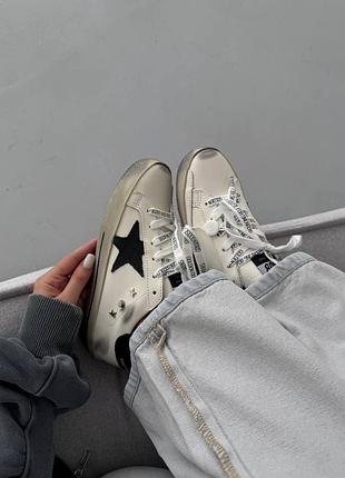 Кроссовки golden goose | ggdb sstar | white / black inscription