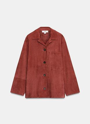 Рубашка из 100% замшевой кожи limited edition zara studio