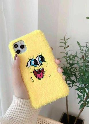 Чохол/ панель alitek для apple iphone айфон 11 спанч боб, губка боб (плюш) 4