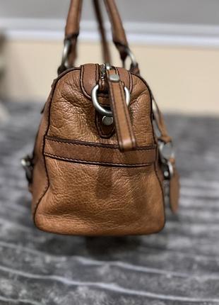 Оригінальна шкіряна сумка fossil maddox satchel, б/в
