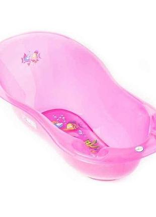 Ванна детская 86см розовый аква термометр (aq-004-117, pink) тм tega