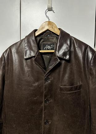 Avant premiere paris leather vintage куртка 2