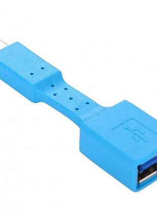 Адаптер кабель otg alitek usb type c 3.1 m - usb 3.0 f синий