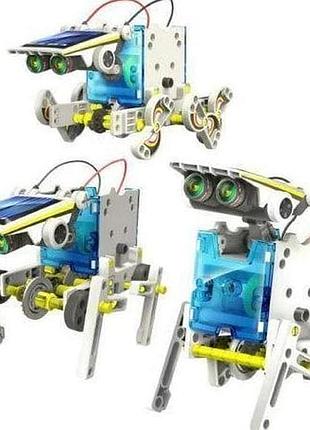 Конструктор робот на солнечной батарее - 14 in 1 educational solar robot 2