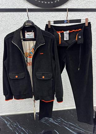 Чоловічий костюм hermes в чорному кольорі